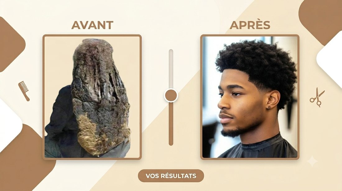 Avant / après — résultat capillaire 3